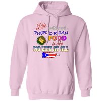 Thumbnail for Life W/O PR Food Pullover Hoodie - Puerto Rican Pride