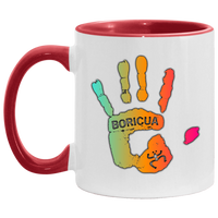 Thumbnail for Boricua Hand 11OZ Accent Mug - Puerto Rican Pride