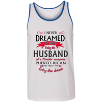 Thumbnail for Husband of Awesome PR Unisex Tank - Puerto Rican Pride