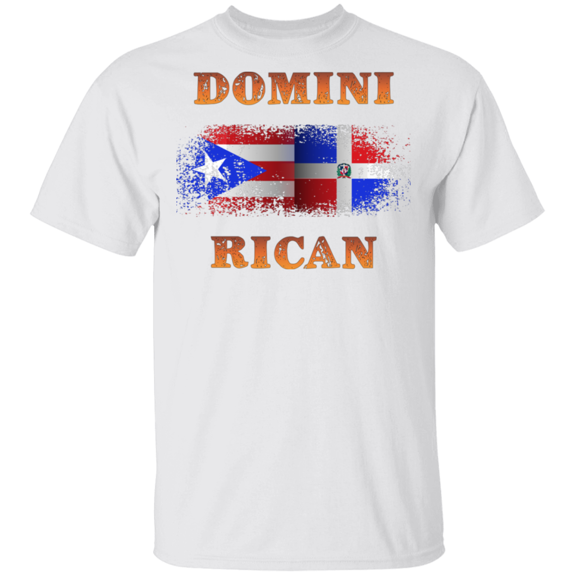 Domini Rican Fade 5.3 oz. T-Shirt - Puerto Rican Pride