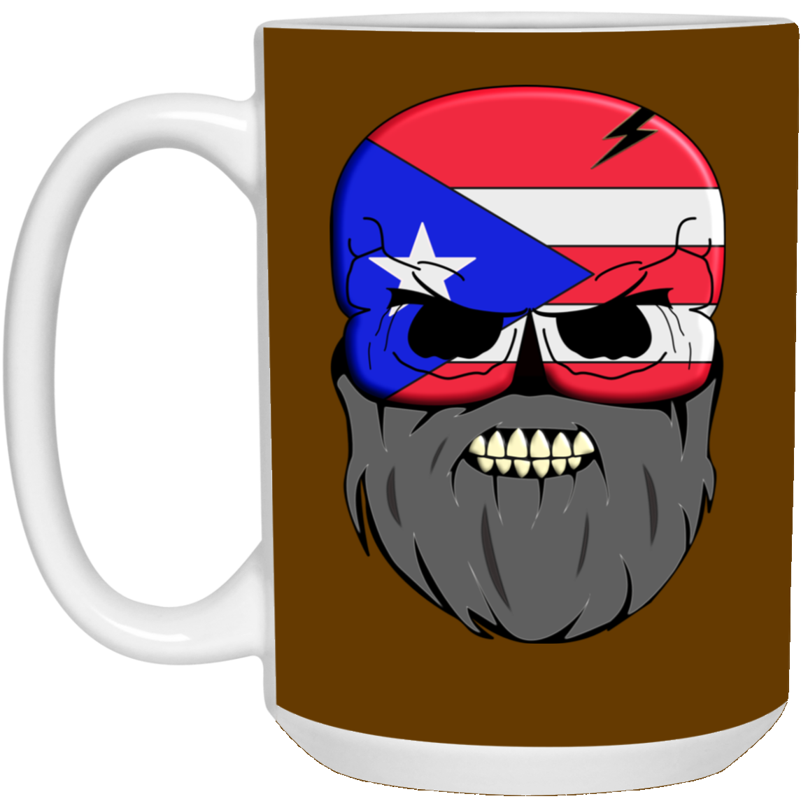 Angry Papi 15 oz. White Mug - Puerto Rican Pride