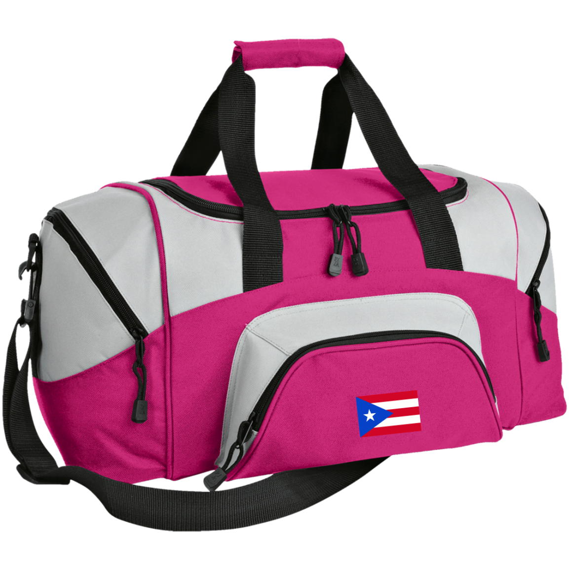 Sport Duffel Bag - Embroidered Puerto Rican Flag