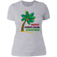 Thumbnail for Merry PR Christmas Ladies' Boyfriend T-Shirt - Puerto Rican Pride