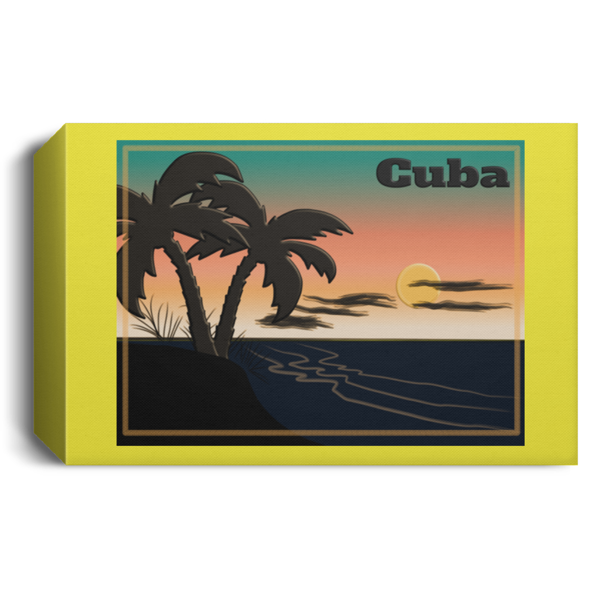 Cuba Deluxe Landscape Canvas 1.5in Frame