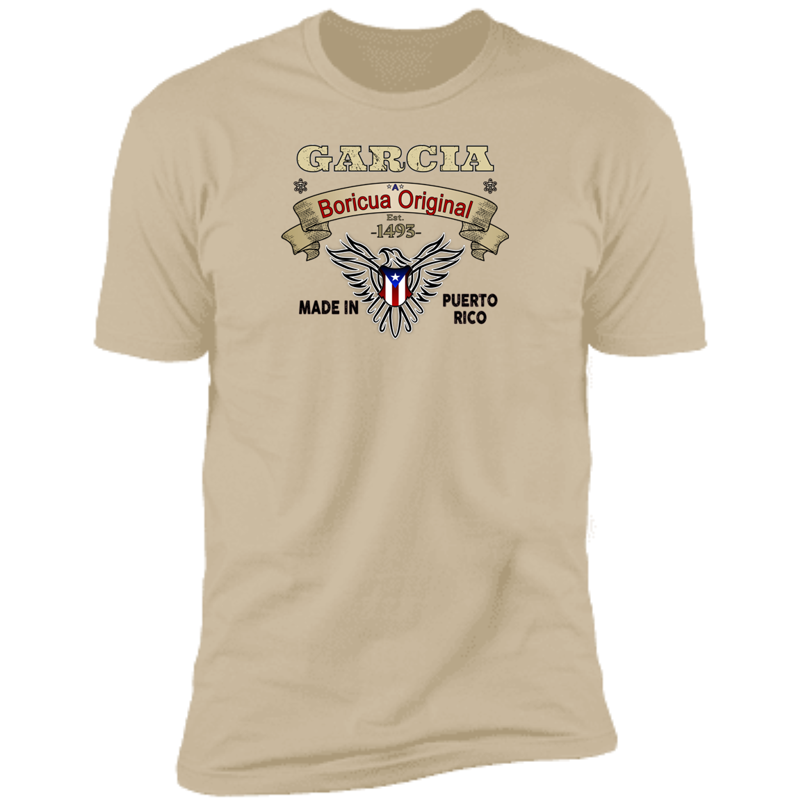 Garcia Boricua Original Premium Short Sleeve T-Shirt - Puerto Rican Pride