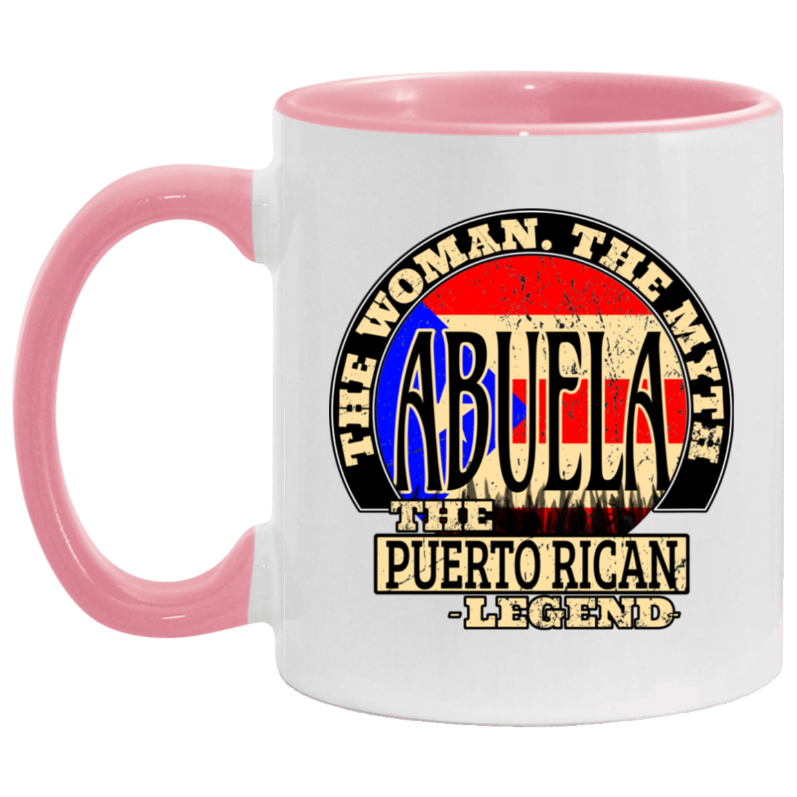 Abuela Legend 11oz Accent Mug - Puerto Rican Pride