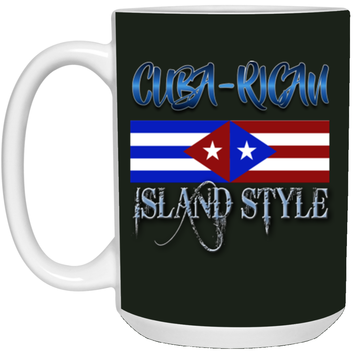 Cuba-Rican 15 oz. White Mug - Puerto Rican Pride