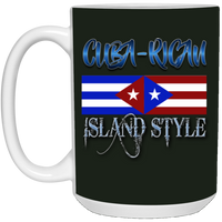 Thumbnail for Cuba-Rican 15 oz. White Mug - Puerto Rican Pride