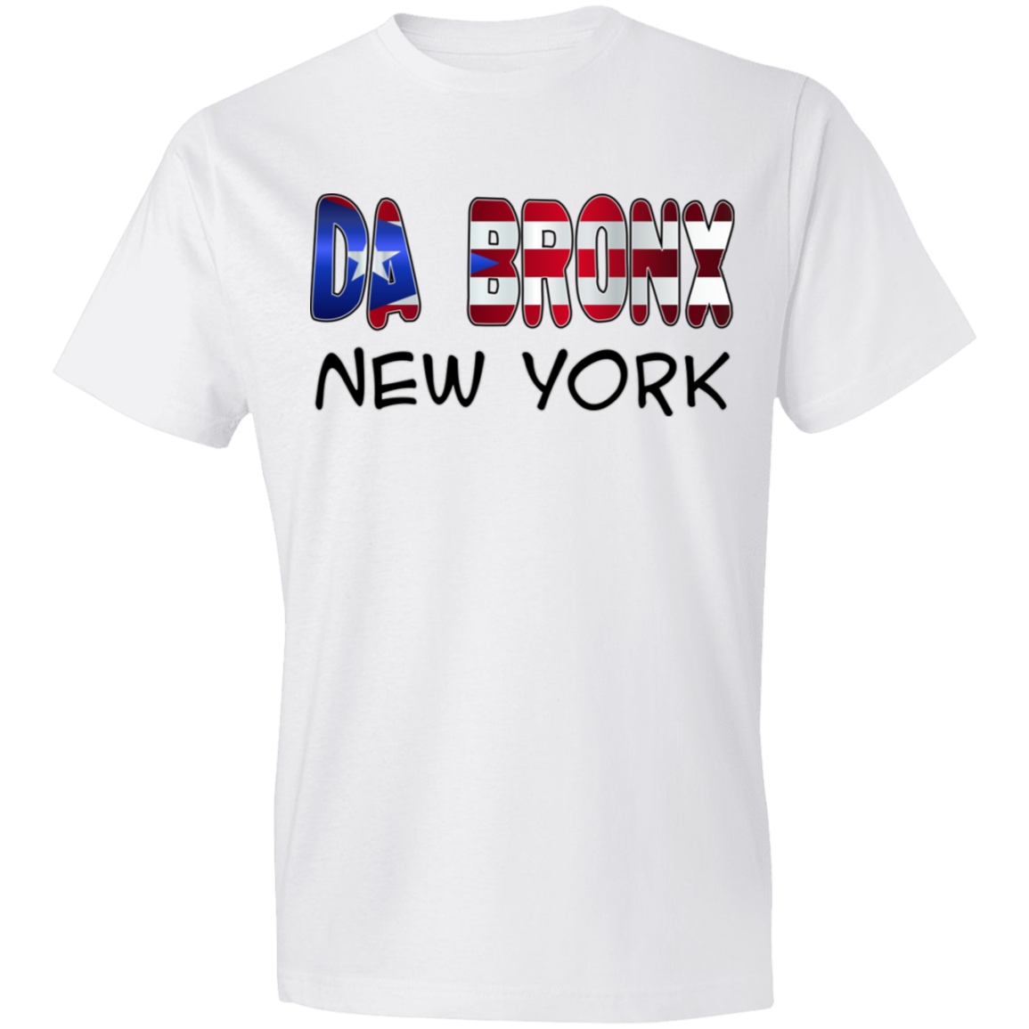 Da Bronx NY Lightweight T-Shirt 4.5 oz - Puerto Rican Pride