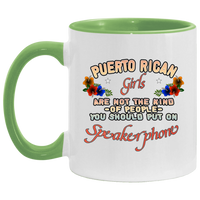 Thumbnail for PR GIRLS SPEAKERPHONE 11OZ Accent Mug - Puerto Rican Pride