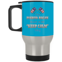 Thumbnail for Don't Do Keep Calm Silver Stainless Travel Mug - Puerto Rican Pride
