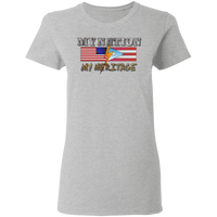 Thumbnail for My Nation My Pride Ladies' 5.3 oz. T-Shirt - Puerto Rican Pride