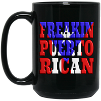 Thumbnail for Freakin Puerto Rican 15 oz. Black Mug