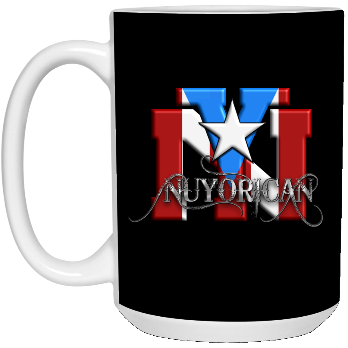 NY RICAN 15 oz. White Mug