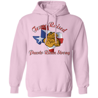 Thumbnail for Texas Raised PR Strong Pullover Hoodie - Puerto Rican Pride