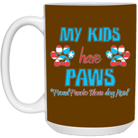 Thumbnail for My  Kids Have Paws, Proud Dog Mom 15 oz. White Mug