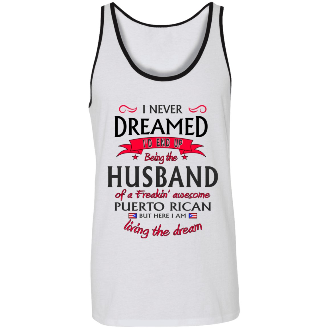 Husband of Awesome PR Unisex Tank - Puerto Rican Pride