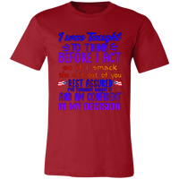 Thumbnail for Think Before I Act - Unisex Jersey Short-Sleeve T-Shirt