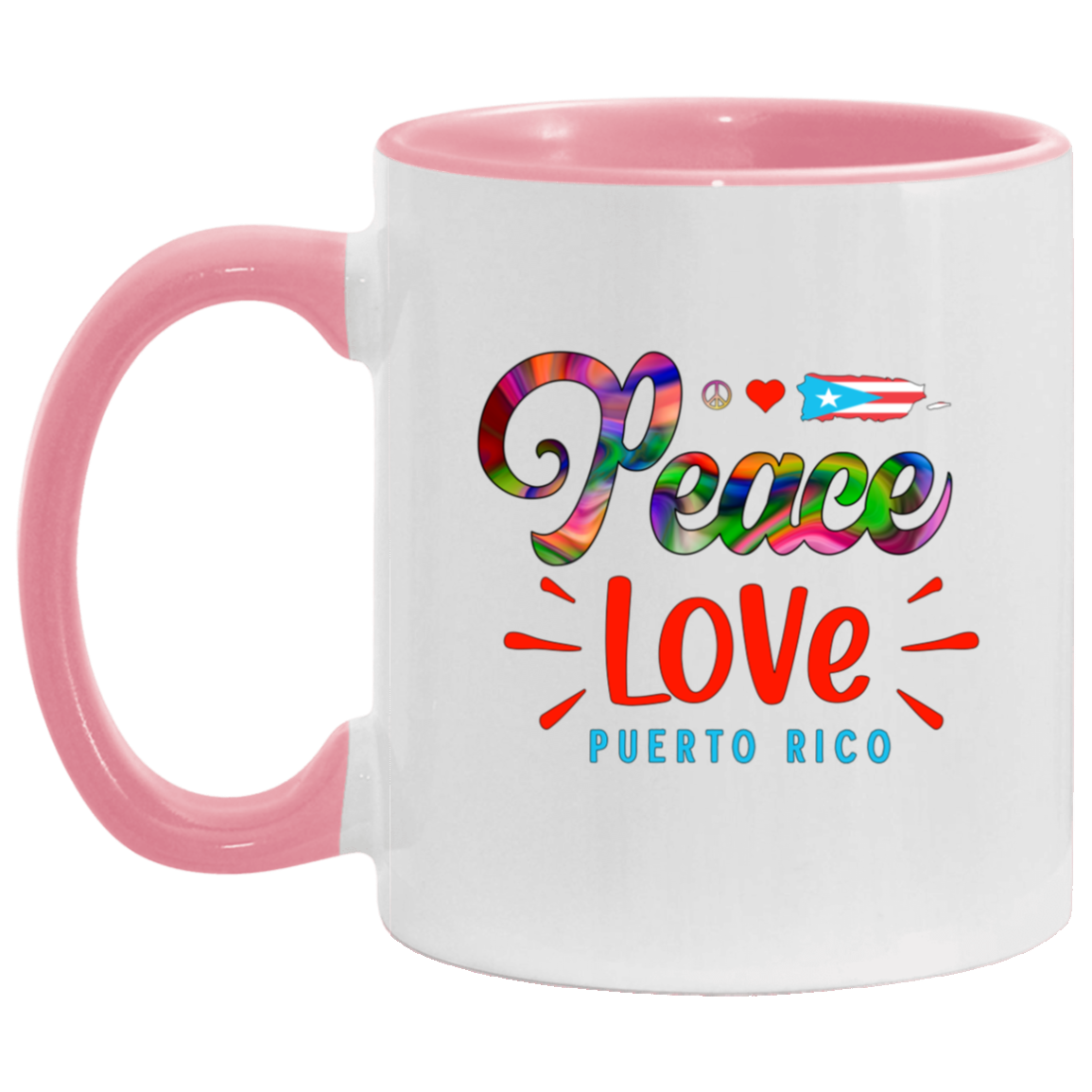 Peace Love Puerto Rico 11 oz. Accent Mug