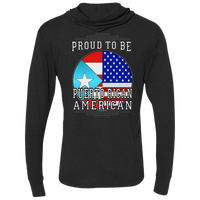 Thumbnail for Proud To Be PR American Unisex Hooded T-Shirt - Puerto Rican Pride