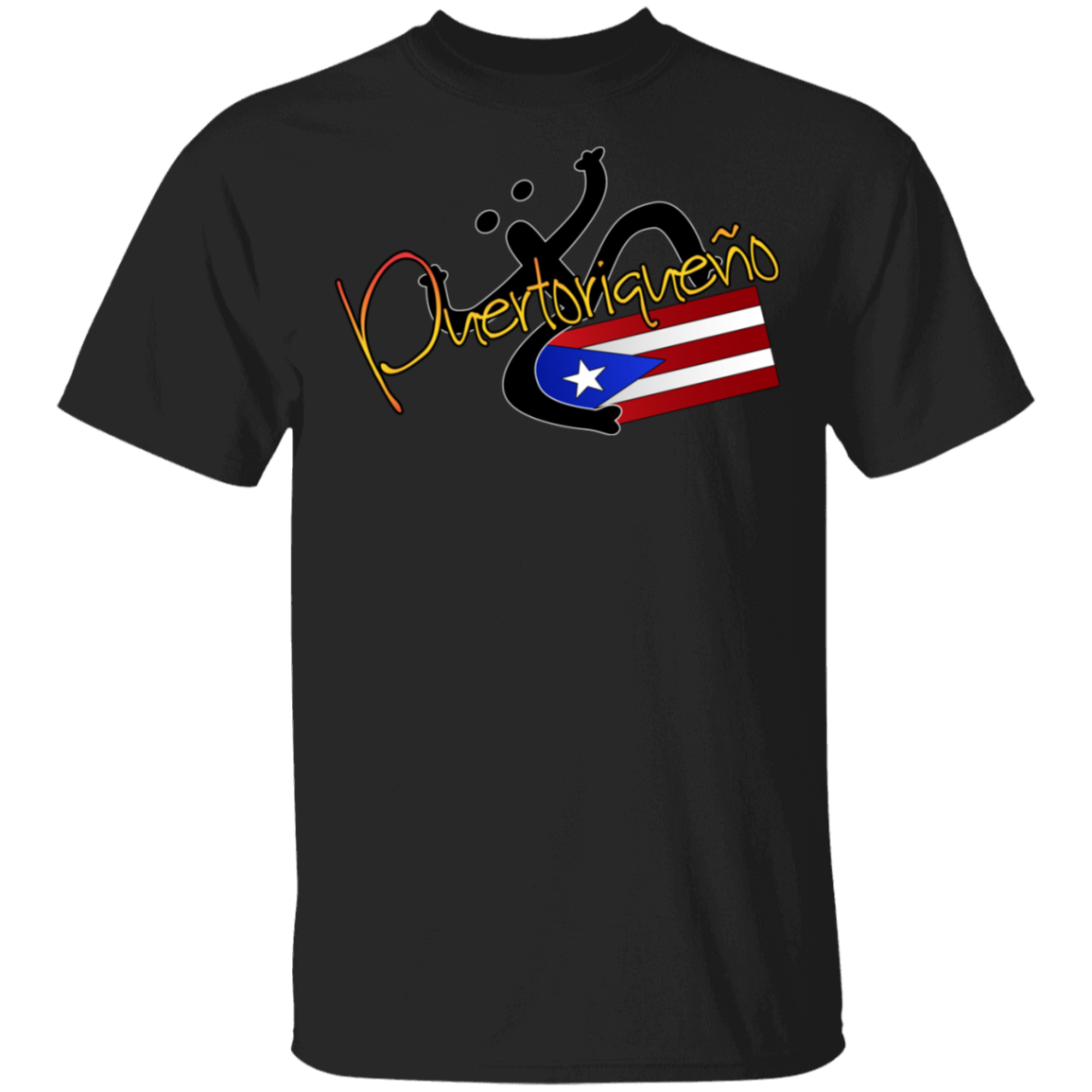Puertoriqueno  Coqui 5.3 oz. T-Shirt - Puerto Rican Pride