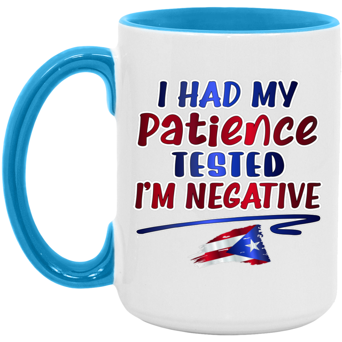 Patience Tested - Negative 15oz. Accent Mug