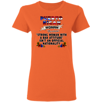 Thumbnail for Strong PR Woman 5.3 oz. T-Shirt - Puerto Rican Pride