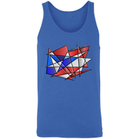 Thumbnail for Abstract Flag Unisex Tank - Puerto Rican Pride