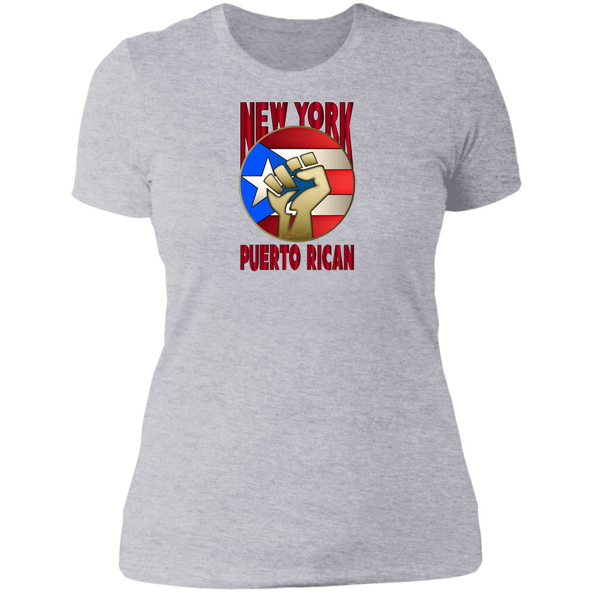 New York PR Ladies' Boyfriend T-Shirt - Puerto Rican Pride