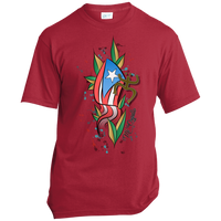 Thumbnail for Artistic Mi Orgullo USA Made Unisex T-Shirt - Puerto Rican Pride