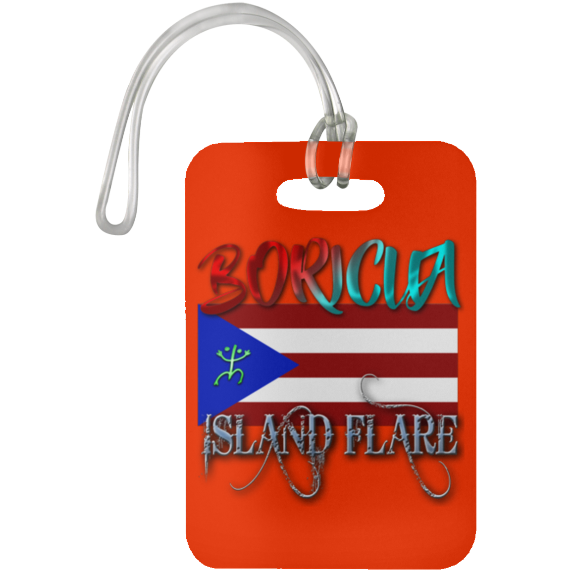 Boricua Island Flare - Puerto Rico Luggage Bag Tag