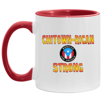 Thumbnail for Chitown Rican Strong 11OZ Accent Mug - Puerto Rican Pride
