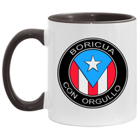 Thumbnail for Boricua Con Orgullo 11OZ Accent Mug - Puerto Rican Pride