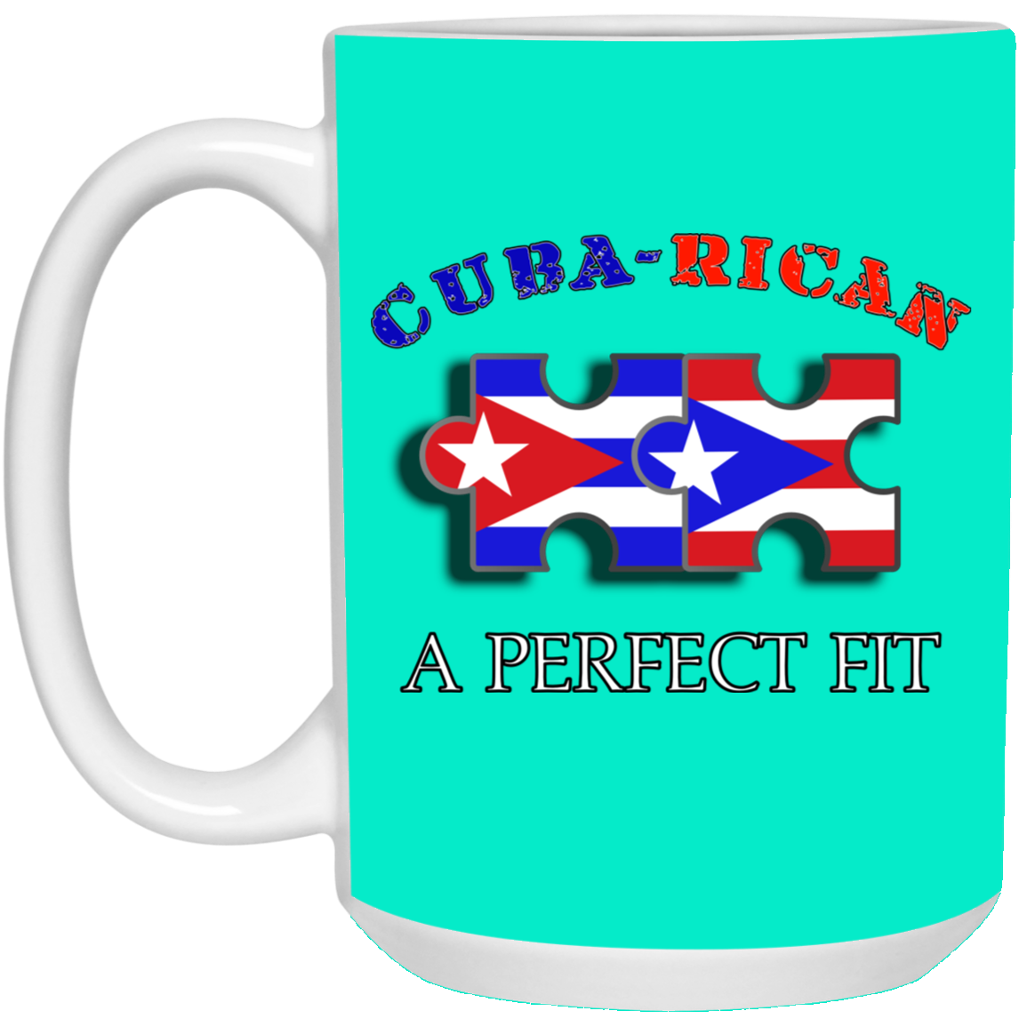 Cuba-Rican Perfect Fit 15 oz. White Mug