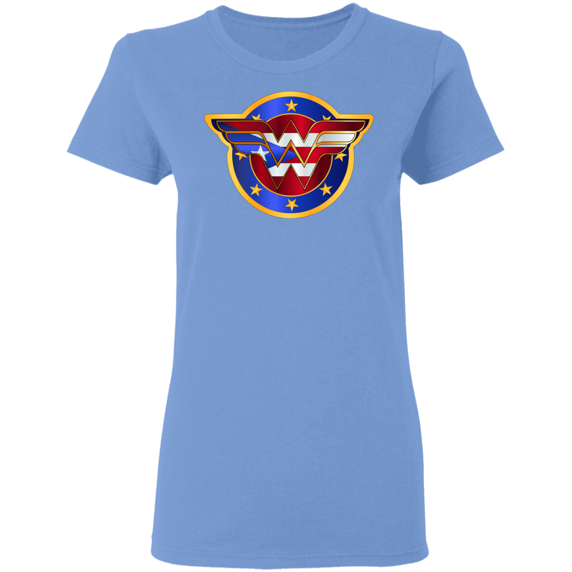 Boricua Wonder Woman 2 Ladies' 5.3 oz. T-Shirt - Puerto Rican Pride
