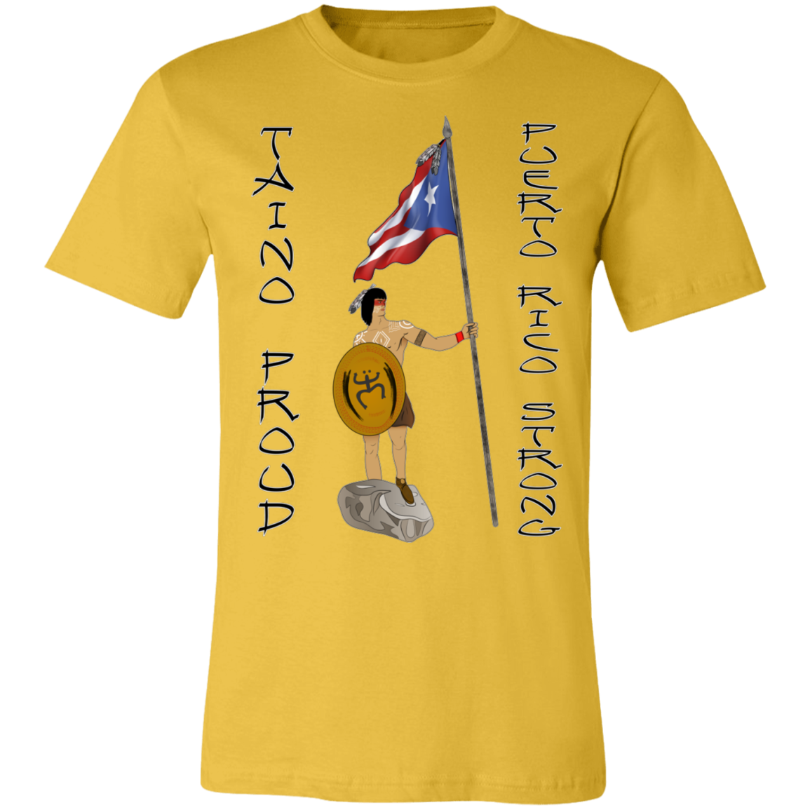Taino Proud PR Strong Unisex Jersey T-Shirt - Puerto Rican Pride
