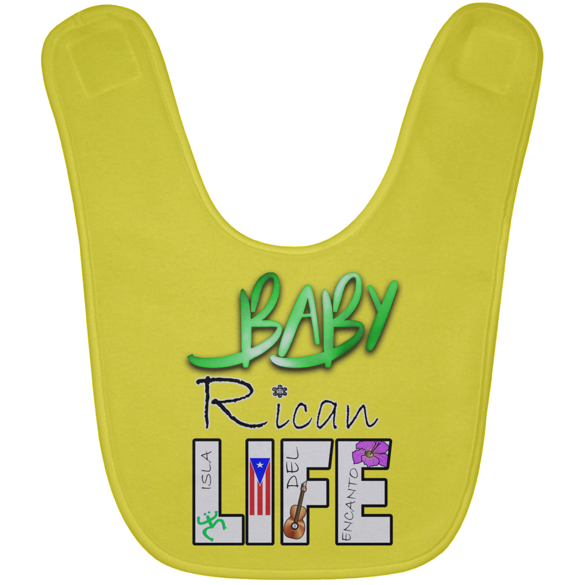 BABY-Rican Life Baby Bib - Puerto Rican Pride