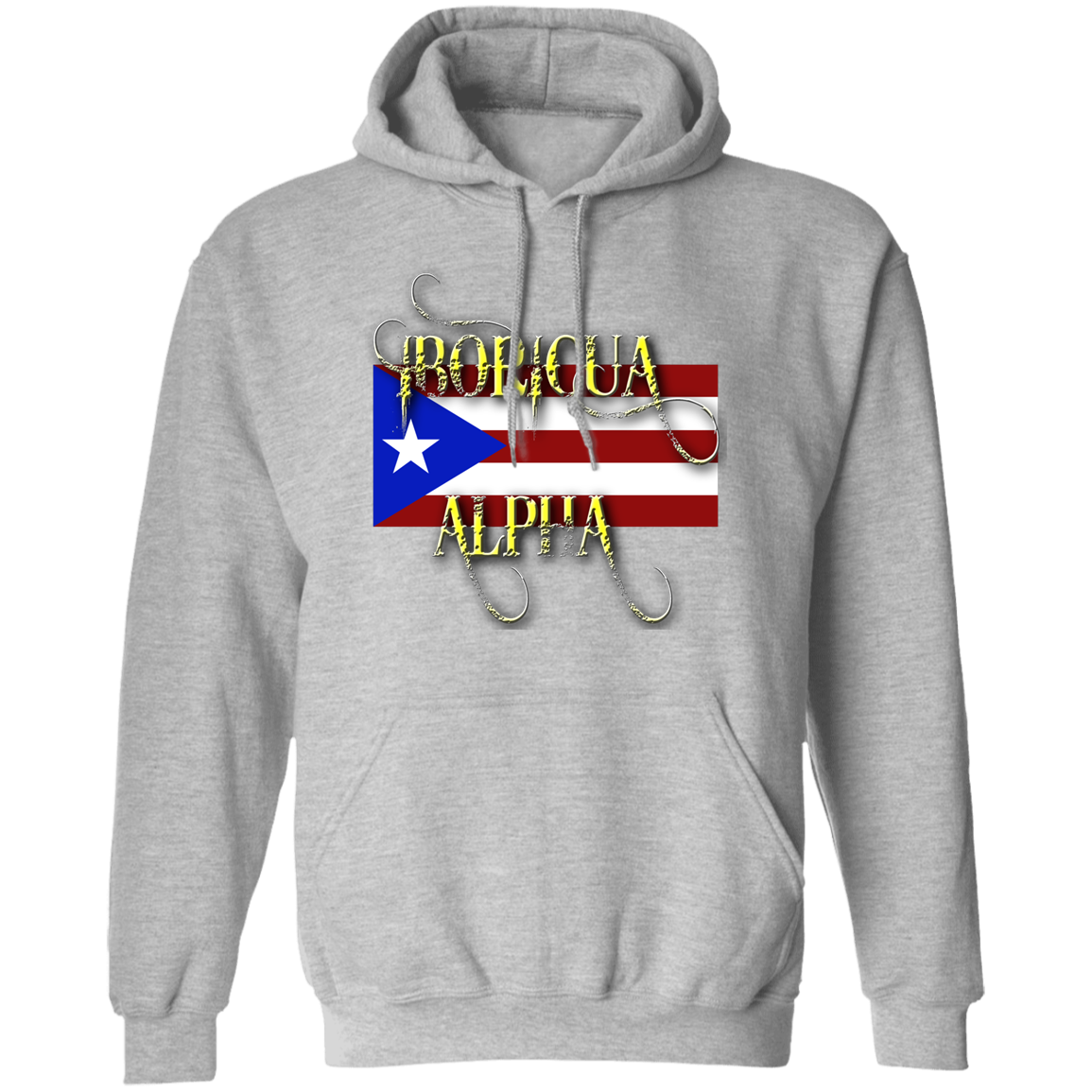 BORICUA ALPHA Hoodie 8 oz. - Puerto Rican Pride
