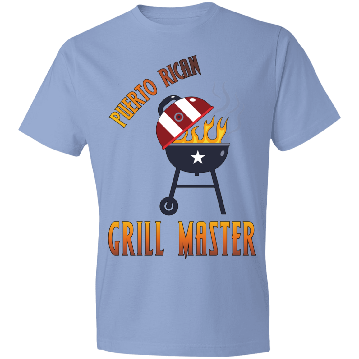 Puerto Rican Grill Master 2 Lightweight T-Shirt 4.5 oz - Puerto Rican Pride
