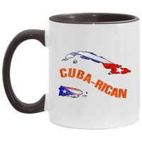 Thumbnail for Cuba-Rican Islands 11OZ Accent Mug - Puerto Rican Pride