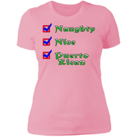 Thumbnail for Naughty Nice PR Ladies' Boyfriend T-Shirt - Puerto Rican Pride
