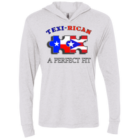 Thumbnail for Texi-Rican Perfect Fit Unisex Triblend LS Hooded T-Shirt