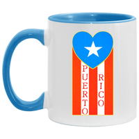 Thumbnail for Puerto Rico Heart Flag 11 oz. Accent Mug