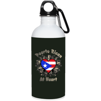 Thumbnail for Puerto Rican At Heart - 20 oz. Stainless Steel Water Bottle