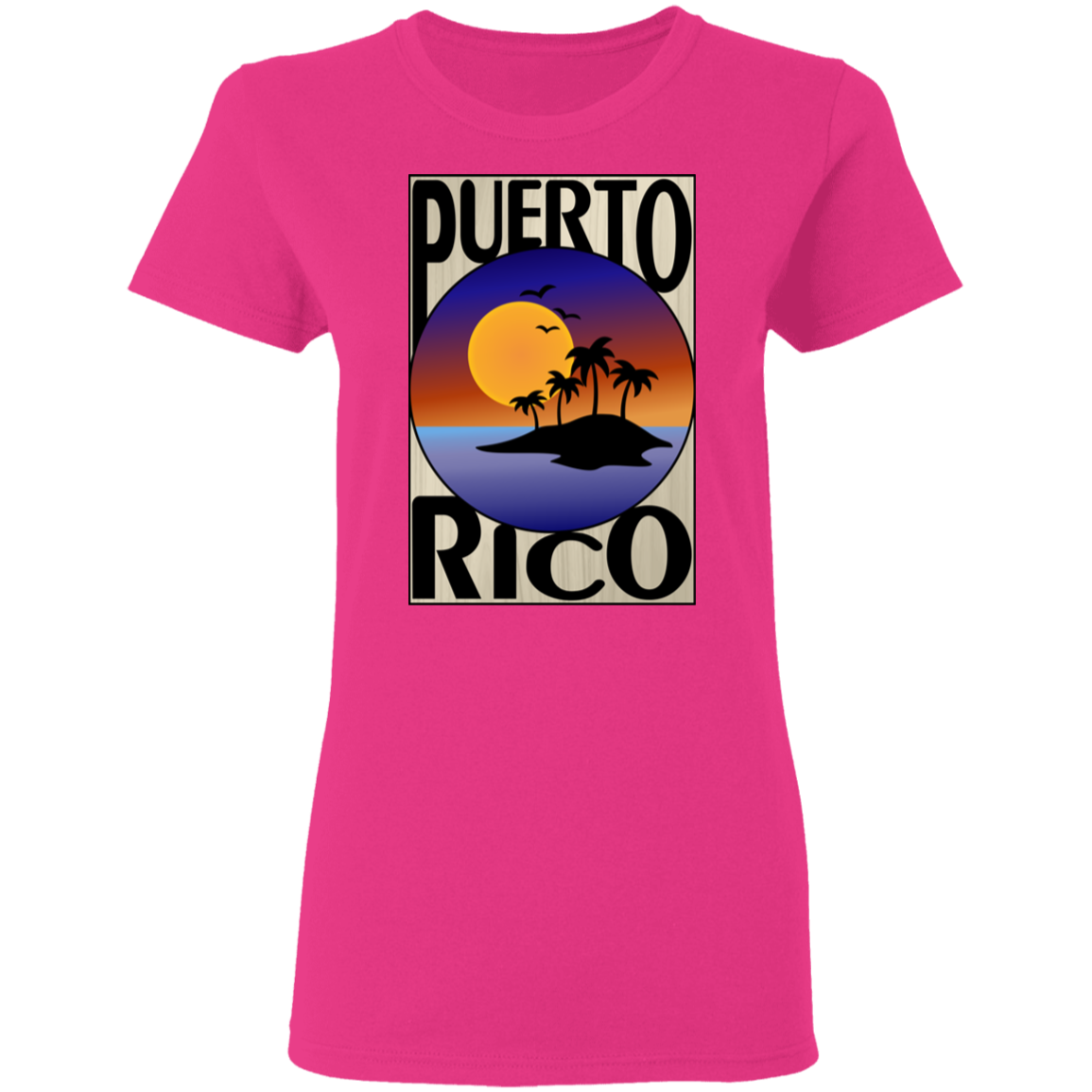 PR Island 5.3 oz. T-Shirt - Puerto Rican Pride