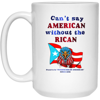 Thumbnail for American Without RICAN 15 oz. White Mug