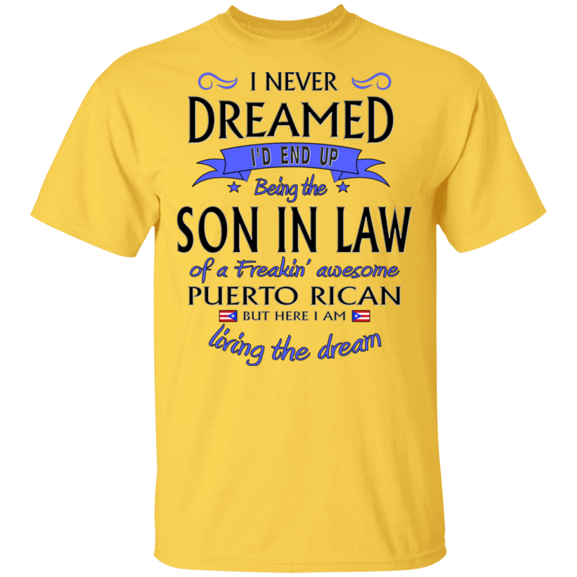 Son-In-Law of Awesome PR 5.3 oz. T-Shirt - Puerto Rican Pride