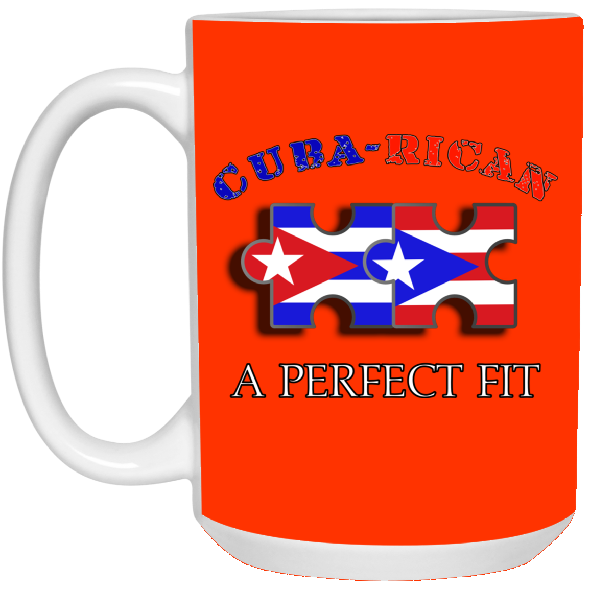 Cuba-Rican Perfect Fit 15 oz. White Mug