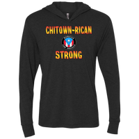 Thumbnail for Chitown Rican Strong Unisex Triblend LS Hooded T-Shirt - Puerto Rican Pride