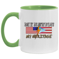 Thumbnail for My Nation My Pride 11ozAccent Mug - Puerto Rican Pride